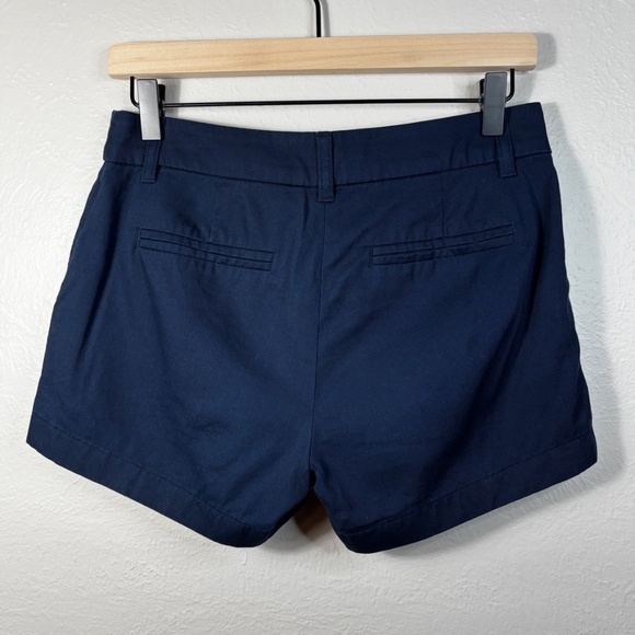 J. Crew Women's 100% Cotton Navy Chino Shorts - 3" Inseam - Picture 2 of 8